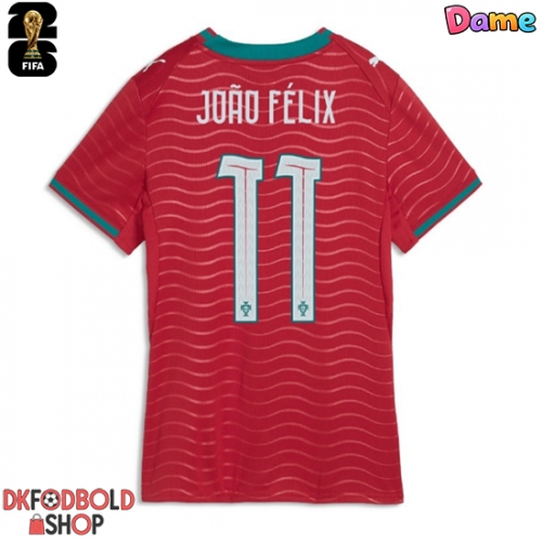 Portugal Joao Felix #11 Hjemmebanetrøje Dame VM 2026 Kort ærmer